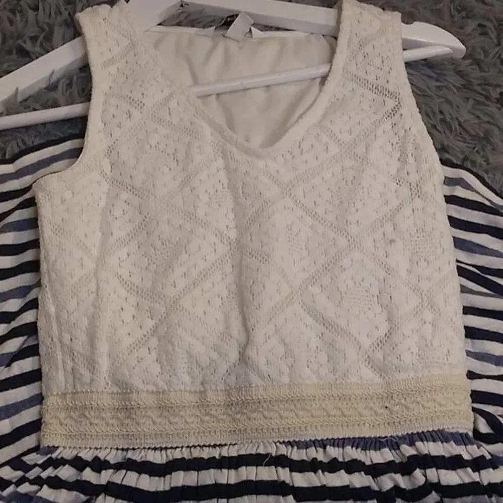 Speeckless girl white/blue sleeveless size XS